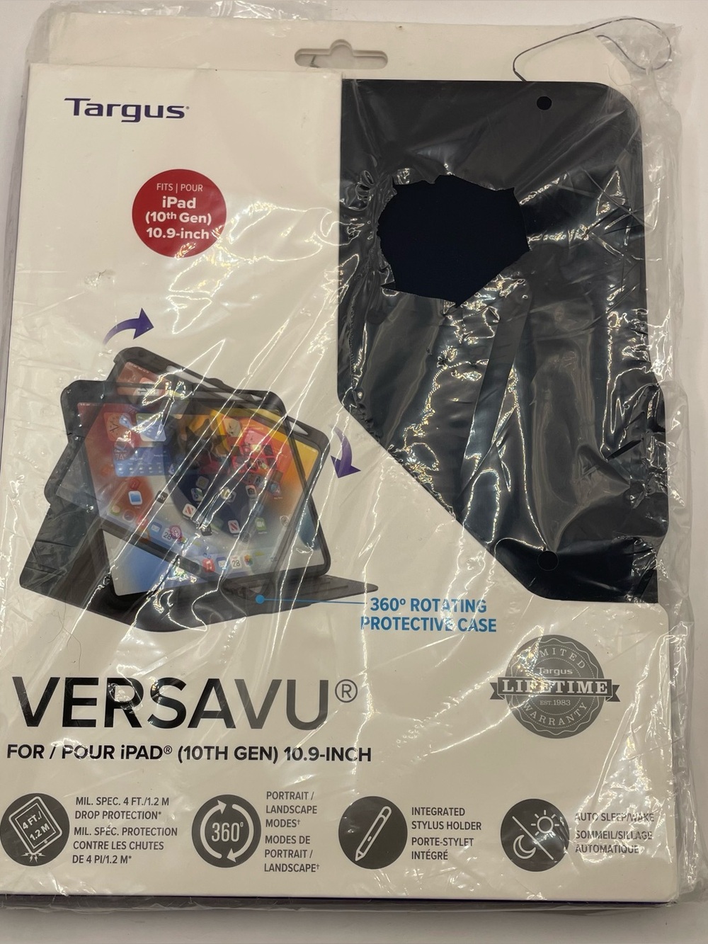 Targus VersaVue Slim Ipad Pro 10th Gen 10.9” 360 Rotating Protective Case  New